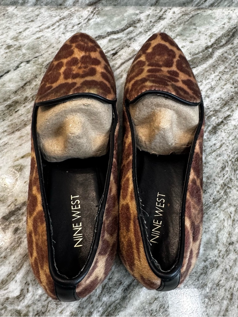 Nine West Animal Print Calf Skin Loafer size 8M